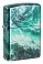 Зажигалка ZIPPO Rogue Wave с покрытием 540 Tumbled Chrome, латунь/сталь, бирюзовая, 38x13x57 мм small_img_1