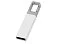 Флеш-карта USB 2.0 16 Gb с карабином Hook, белый/серебристый small_img_1