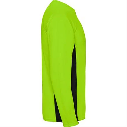Спортивная футболка SHANGHAI L/S мужская, ФЛУОРЕСЦЕНТНЫЙ ЗЕЛЕНЫЙ/ЧЕРНЫЙ S