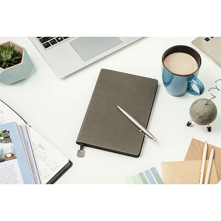 Обложка гибкая Flexy Agenda Buffalo А5, серый