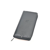 Кошелек Pierre Cardin с power bank 4000 mAh, черный, полиуретан, в подарочной коробке