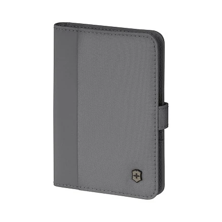 Обложка для паспорта VICTORINOX Travel Essentials, с защитой от сканирования RFID, серая, полиэстер, 11x1x15 см