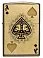 Зажигалка ZIPPO Ace of Skulls Design с покрытием 540 Tumbled Brass, латунь/сталь, золотистая, 38x13x57 мм small_img_2