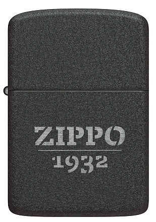 Зажигалка ZIPPO 1941 Replica™, с покрытием Black Crackle, черный, матовая, 38x13x57 мм