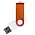 Флеш накопитель USB 2.0 Twister Сolor Mix 16GB, пластик Софт Тач/металл, белый/оранжевый_белый