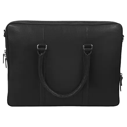 Портфель для ноутбука Vancouver Leather из натуральной кожи, черный