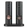 Набор из двух мельниц для соли и перца на подставке Salt & Pepper Set, пластик, черный small_img_1