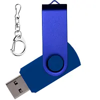Флеш накопитель USB 2.0 Twister 8GB, пластик Софт Тач/металл, синий/синий