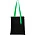 Сумка для покупок Black GLOW 325 г/м², зелёная_чёрный/зелёный