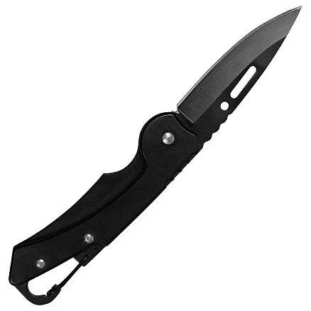 Брелок-нож карманный с карабином Tools Blackburn, черный