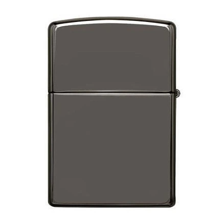 Зажигалка ZIPPO Classic с покрытием Black Ice®, латунь/сталь, чёрная, глянцевая, 38x13x57 мм