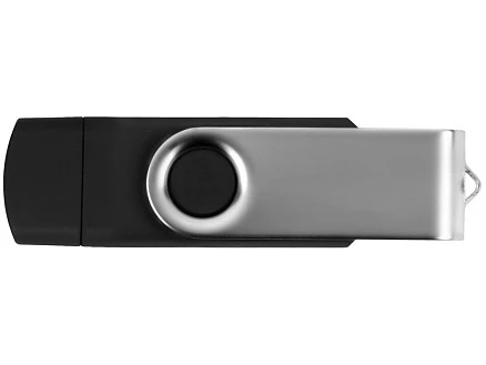USB/micro USB-флешка 2.0 на 16 Гб Квебек OTG, черный
