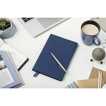 Ежедневник Flexy Milano А5, синий, недатированный, в гибкой обложке