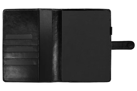 Набор подарочный Solution Prestige Quadro (Блокнот Flexy Forest Urban Latte в суперобложке Country Leather Sky, обложка для автодокументов Leather Sun, футляр для кредитных карт/картхолдер Leather Way)