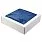 Плед мягкий флисовый Super Soft  Comfort, 125*150 см, синий, в подарочной белой крафтовой коробке с окошком_СИНИЙ