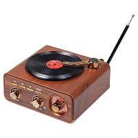 Ретро радио в стиле радиолы, Heritage Nostalgia, диапазон частот  AM FM SW, с USB порт,  Bluetooth, цвет коричневый