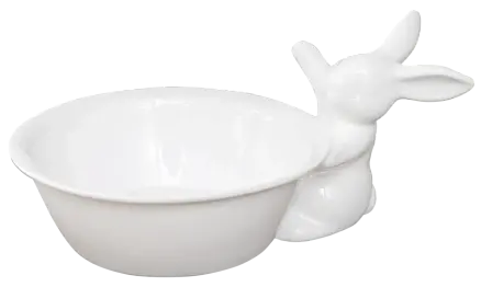 Мисочка с кроликом, 500 мл, Белый