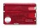 Швейцарская карточка VICTORINOX SwissCard Nailcare, 13 функций, полупрозрачная красная small_img_2