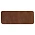 Шеврон Rectangle Smooth Leather размер 50*20 мм, коричневый, со скругленными углами_коричневый