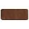 Шеврон Rectangle Smooth Leather размер 50*20 мм, коричневый, со скругленными углами_КОРИЧНЕВЫЙ
