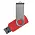 Флеш накопитель USB 2.0 Twister Сolor Mix 16GB, пластик Софт Тач/металл, красный/серебристый_красный 6