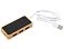 USB хаб с подсветкой лого Reedia S5, 3*USB, 1*Type C, бамбук, черный small_img_1