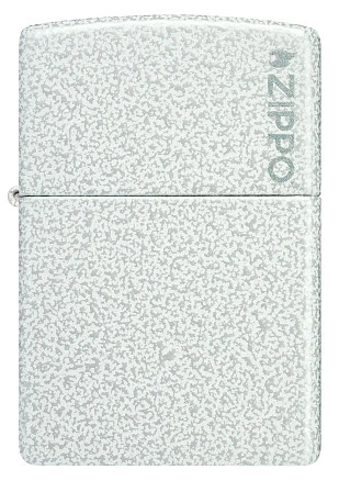 Зажигалка ZIPPO Classic с покрытием Glacier, латунь/сталь, белая, матовая, 38x13x57 мм