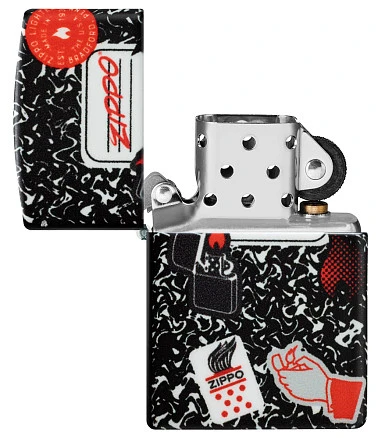 Зажигалка ZIPPO Notebook Design с покрытием 540 Matte, латунь/сталь, разно