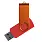 Флеш накопитель USB 2.0 Twister Сolor Mix 16GB, пластик Софт Тач/металл, красный/оранжевый_КРАСНЫЙ