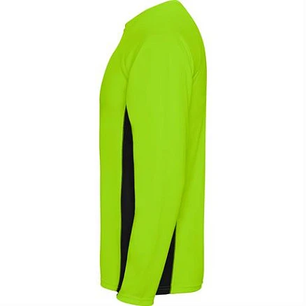 Спортивная футболка SHANGHAI L/S мужская, ФЛУОРЕСЦЕНТНЫЙ ЗЕЛЕНЫЙ/ЧЕРНЫЙ S