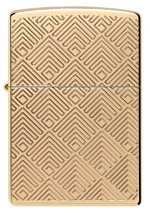 Зажигалка ZIPPO Armor® с покрытием High Polish Brass, латунь/сталь, золотистая, 38x13x57 мм