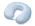 Подушка Basic из микрофибры с эффектом памяти U-shape, небесно голубой NEW_небесно-голубой
