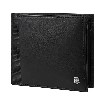 Портмоне VICTORINOX Altius Alox с защитой от сканирования RFID, чёрное, натуральная кожа, 10x2x11 см