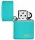 Зажигалка ZIPPO Classic с покрытием Flat Turquoise, латунь/сталь, бирюзовая, глянцевая, 38x13x57 мм small_img_4