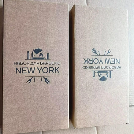 Набор для барбекю «New York», серебристый, черный