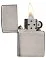 Зажигалка ZIPPO Classic с покрытием Brushed Chrome, латунь/сталь, серебристая, матовая, 38x13x57 мм small_img_2