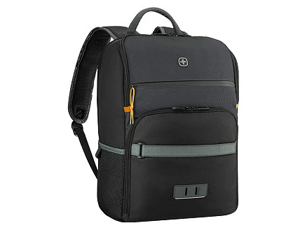 Рюкзак WENGER Move 16, чёрный, переработанный ПЭТ, 33 x 19 x 44 см, 22 л