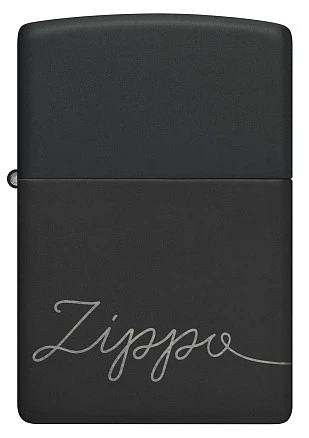 Зажигалка ZIPPO Classic с покрытием Black Matte, латунь/сталь, черная, матовая, 38x13x57 мм