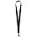 Лента для бейджа Neckband, черная_ЧЕРНАЯ