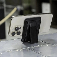Картхолдер magsafe с подставкой для смартфона Wally stand, черный