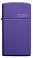 Зажигалка ZIPPO Slim® с покрытием Purple Matte, латунь/сталь, фиолетовая, матовая, 29x10x60 мм small_img_2