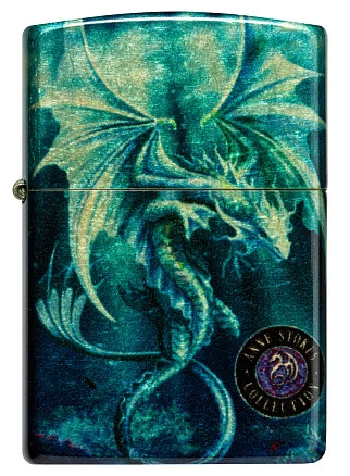 Зажигалка ZIPPO Anne Stokes с покрытием 540 Tumbled Brass, латунь/сталь, разно