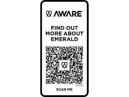 Emerald поло унисекс с коротким рукавом из переработанных материалов Aware™. - Белый
