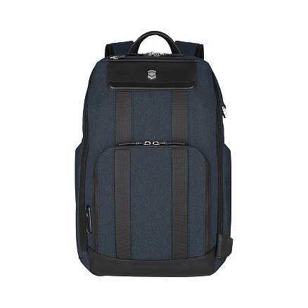 Рюкзак VICTORINOX Architecture Urban2 Deluxe Backpack 15”, синий, полиэстер/кожа, 31x23x46 см, 23 л