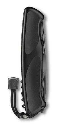 Нож перочинный VICTORINOX RangerGrip 55 Onyx Black, 130 мм, 12 функций, с фиксатором лезвия, чёрный