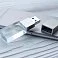Флеш накопитель USB 2.0 Кристалл, металл/стекло, прозрачный/серебристый, подсветка белым,16 GB small_img_5