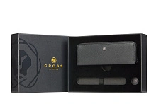 Набор CROSS: Пенал на молнии из сафьяновой кожи + пустое отделение для ручки