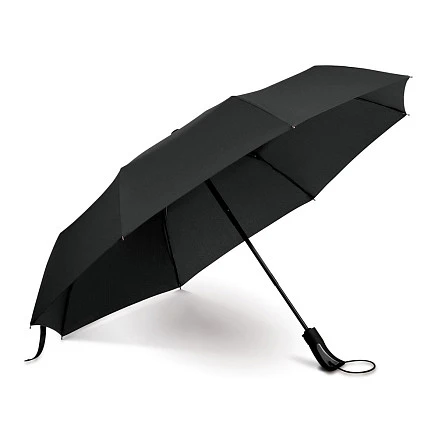 Зонт складной автоматический Forest Campanella Silver black, диаметр 110 см,  черный
