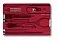 Швейцарская карточка VICTORINOX SwissCard Classic, 10 функций, полупрозрачная красная small_img_2