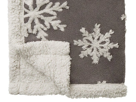 Плед Snowflake новогодний